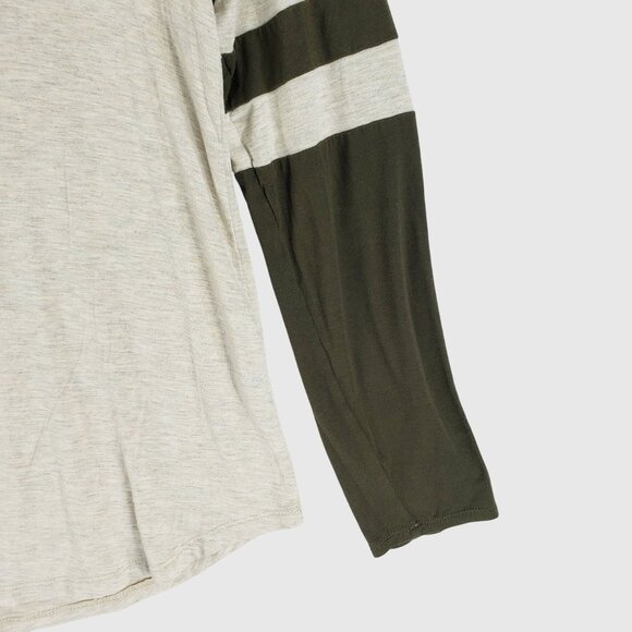 ODDI Women's Long Sleeve Boho Raglan Top Size Large Made in USA - Picture 3 of 9